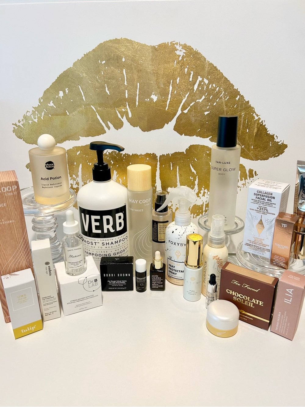 ✨ 20+ Piece Empty Luxury Beauty Bottle & Box Lot | Display & Repurpose